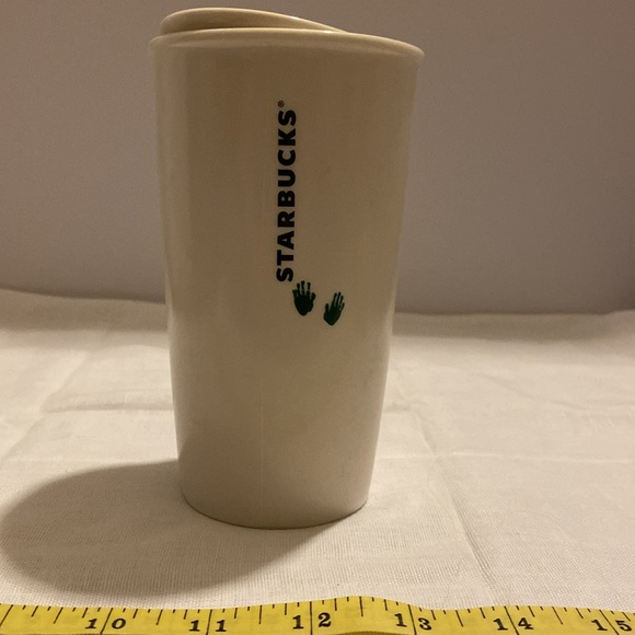 Starbucks 2015 Ceramic Mug With Lid NWOT - Picture 2 of 7